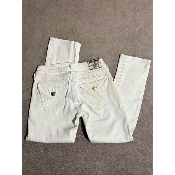 True Religion Capri Denim White Women's Jeans Size 25 (F8) (LOT 11) - Picture 1 of 8